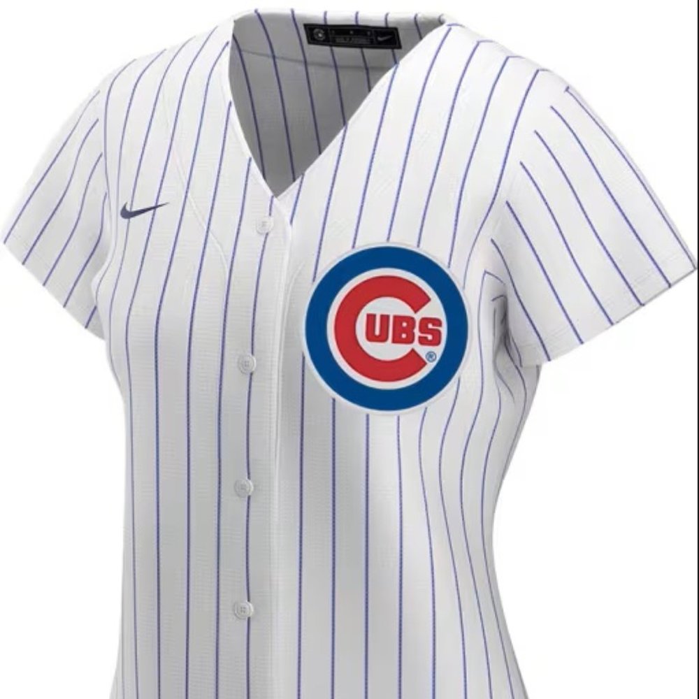 CHICAGO CUBS WOMENS NIKE REPLICA HOME JERSEY - WHITE